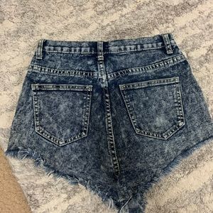 High rise jean shirt